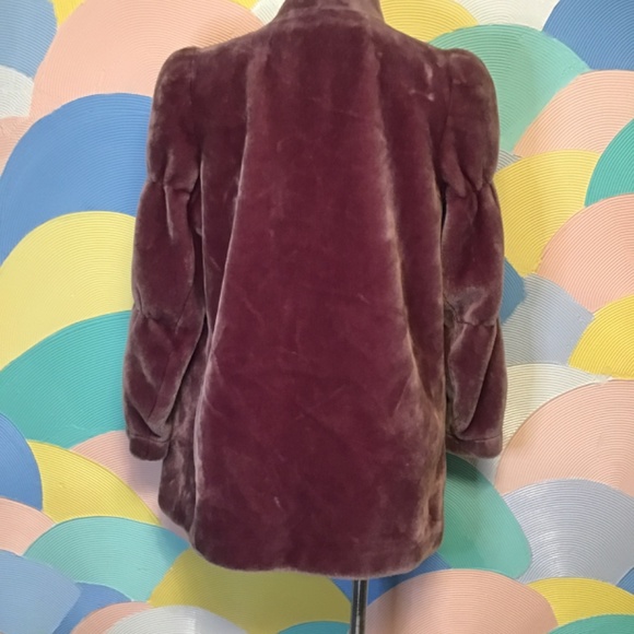 Vintage Sasson Borgazia Fur Coat Purple - Picture 5 of 8